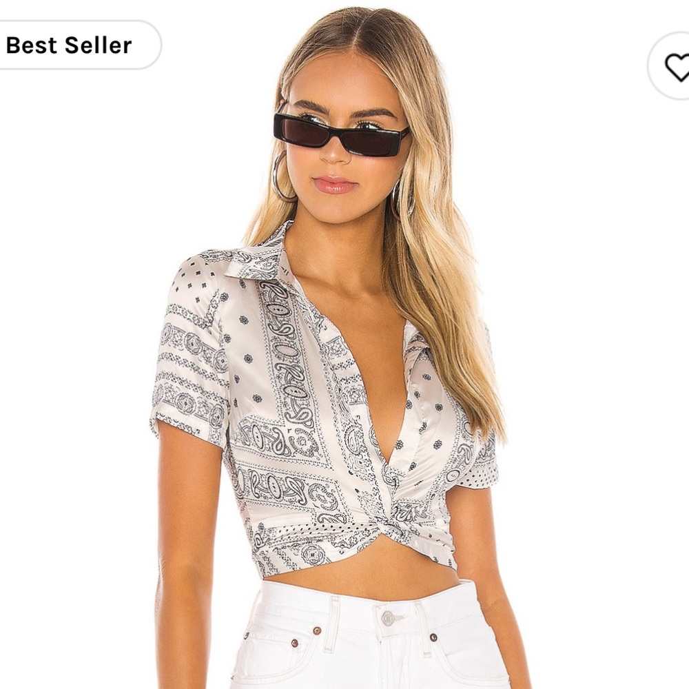 Jenela twist front shirt